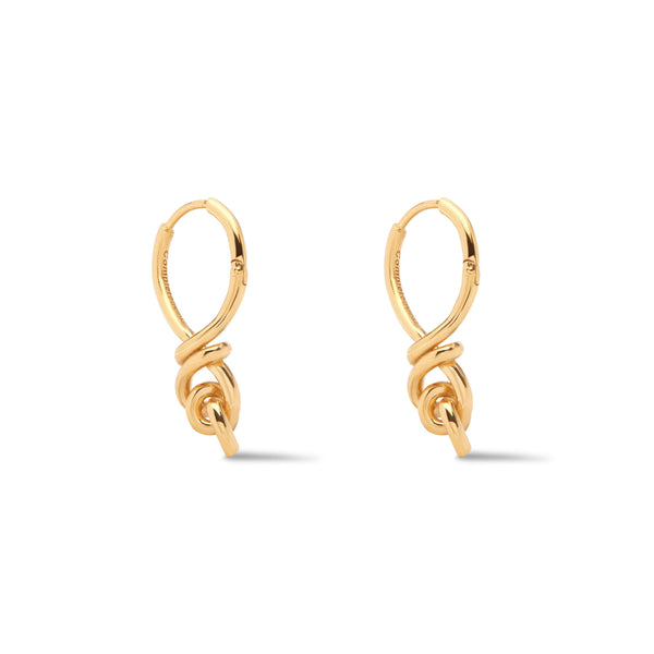 Completedworks - DSM Exclusive Lasso Hoop Earrings - (Yellow Gold)