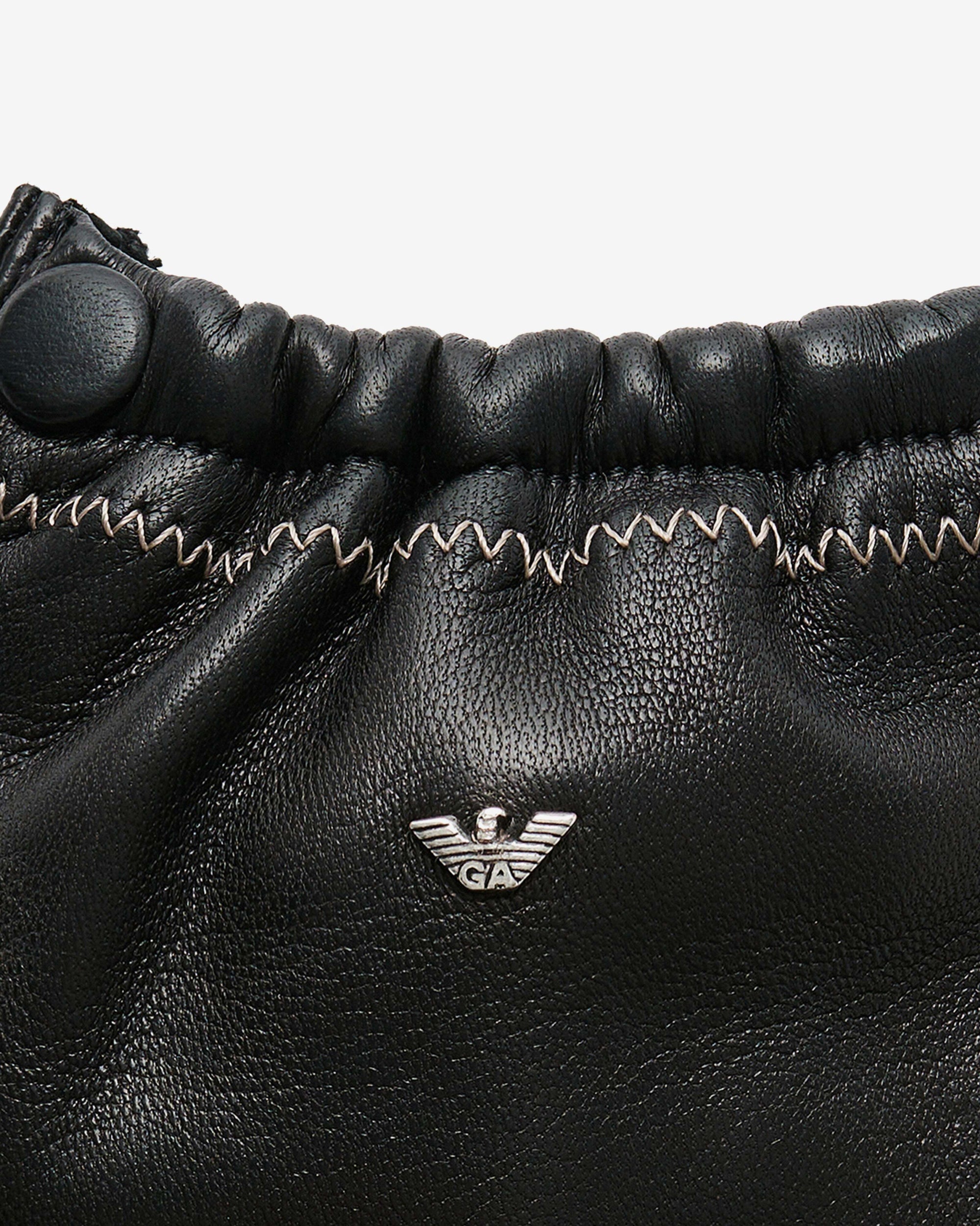 Our Legacy Work Shop - Armani Moto Gloves - (Liquirizia Leather) view 3