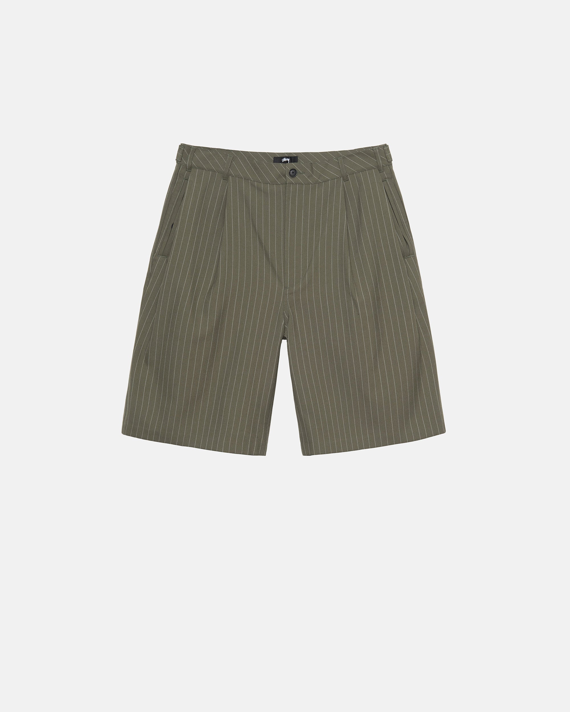 stussy VOLUME PLEATED SHORT STRIPE 24ss 
