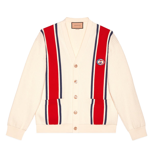Gucci - Men’s Knit Cardigan With Patch - (Ivory)