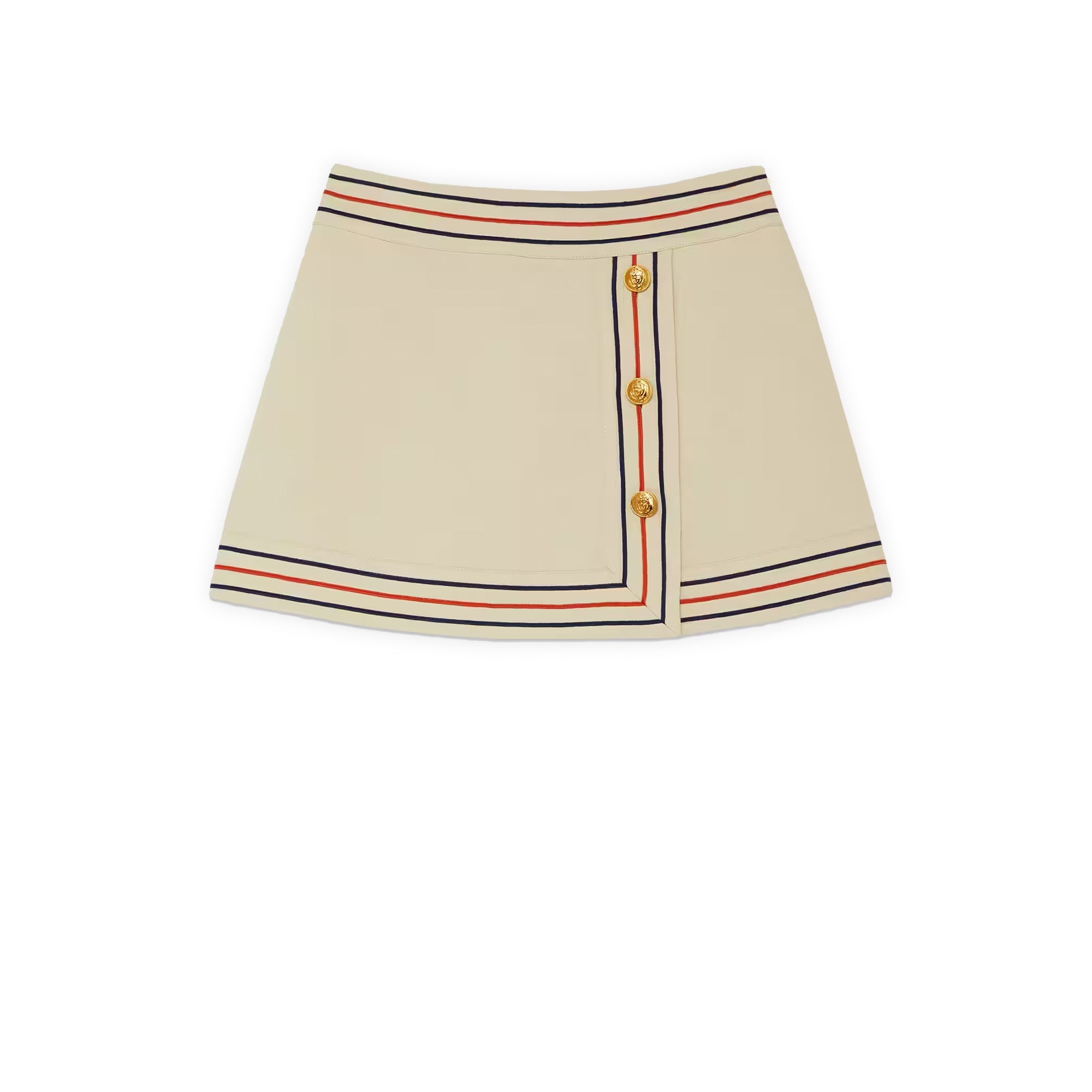 Gucci - Women’s Cotton Linen Wrap Skirt - (Ivory) view 1