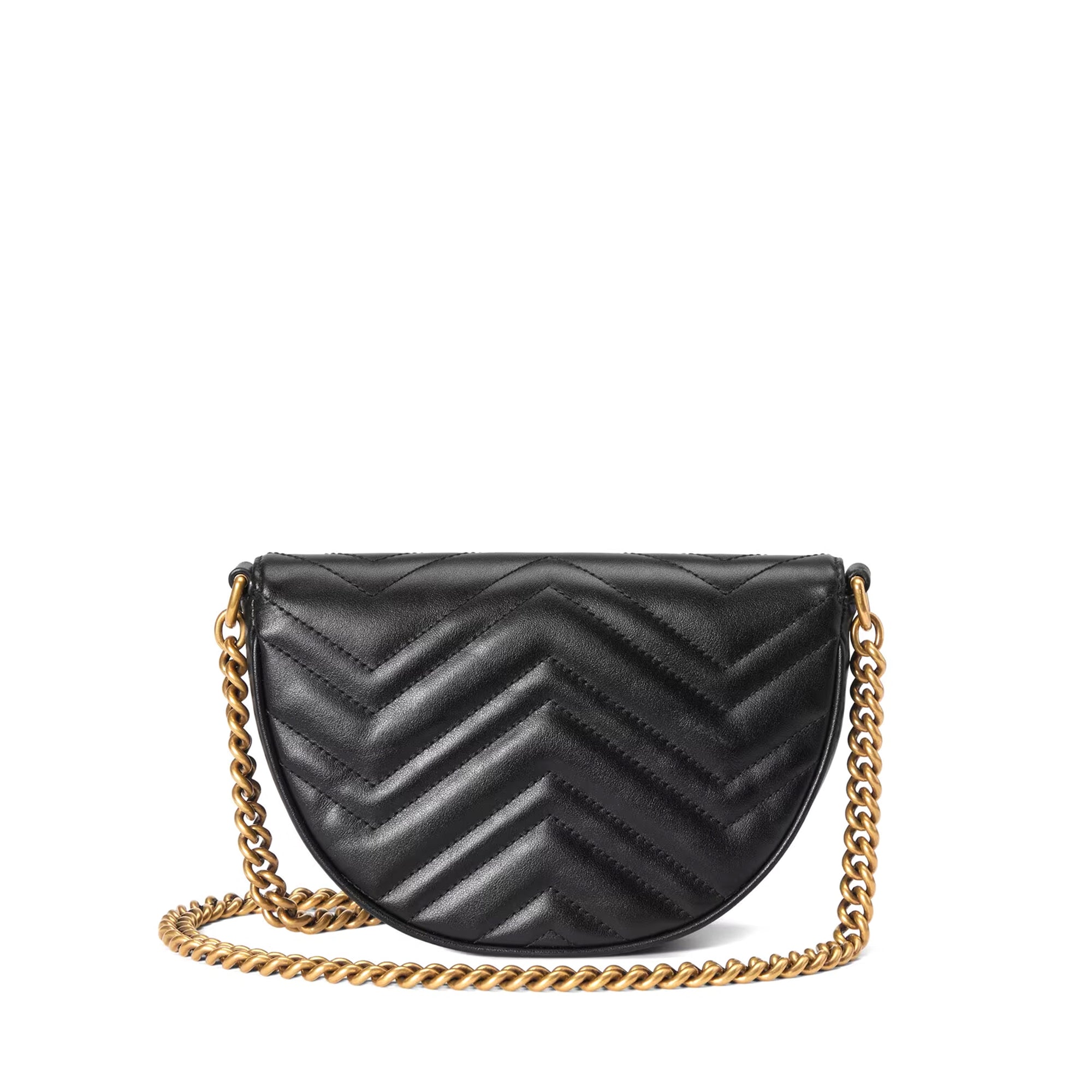 Gucci - Women’s GG Marmont Matelasse Chain Mini Bag - (Black) view 3