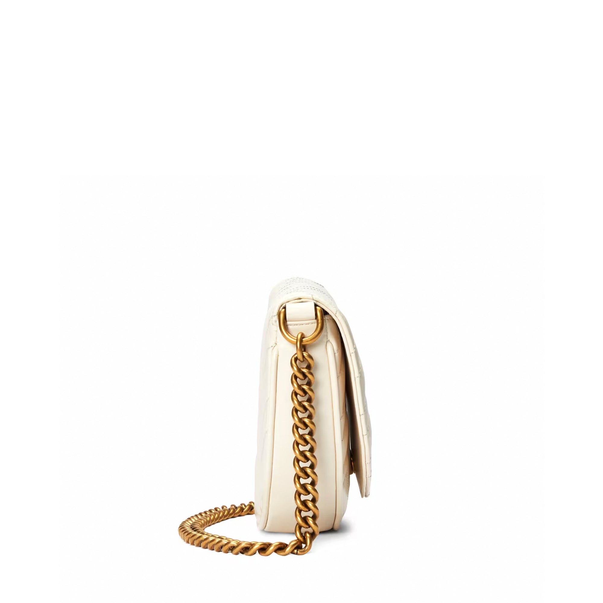 Gucci - Women’s GG Marmont Matelasse Chain Mini Bag - (White) view 4