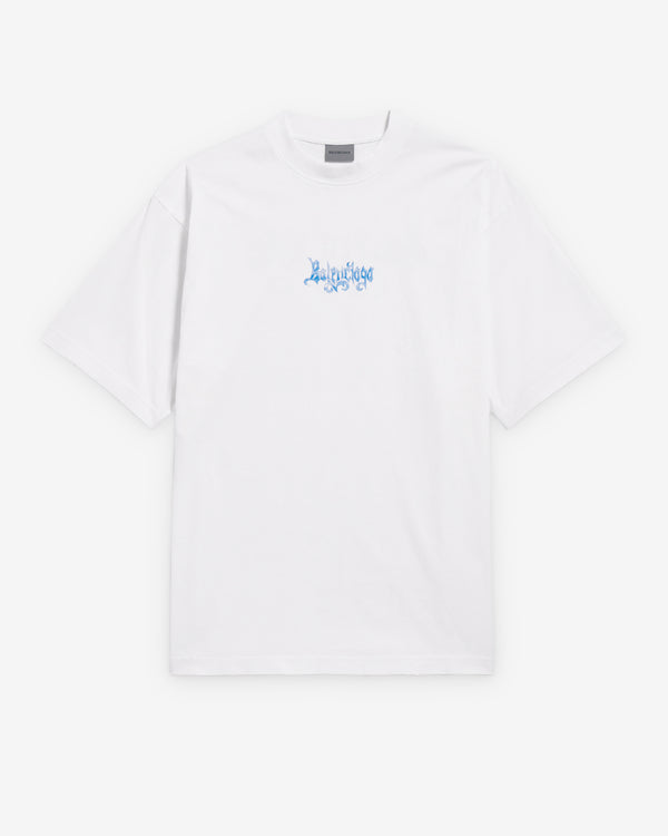 Balenciaga  - Men's Sketchy Medium Fit T-Shirt - (White)
