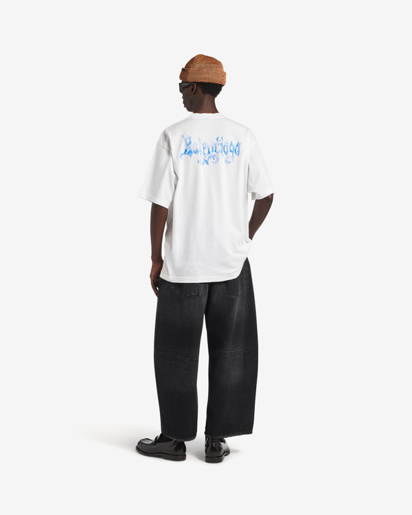 Balenciaga  - Men's Sketchy Medium Fit T-Shirt - (White)