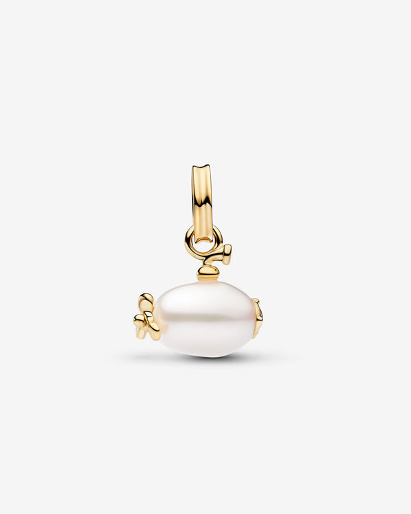 Pandora - Submarine Pendant - (Pearl/Gold)