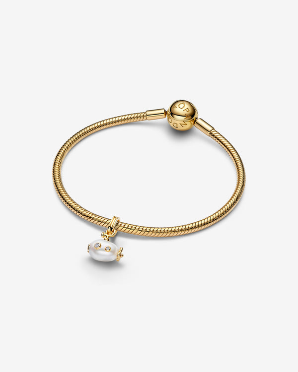 Pandora - Submarine Pendant - (Pearl/Gold)
