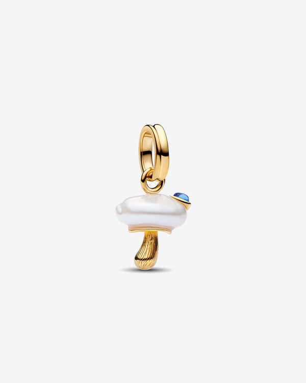 Pandora - Mushroom Pendant - (Pearl/Gold)