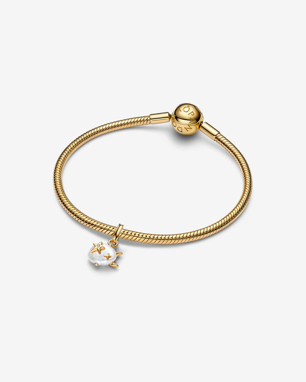 Pandora - Cloud Pendant - (Pearl/Gold)