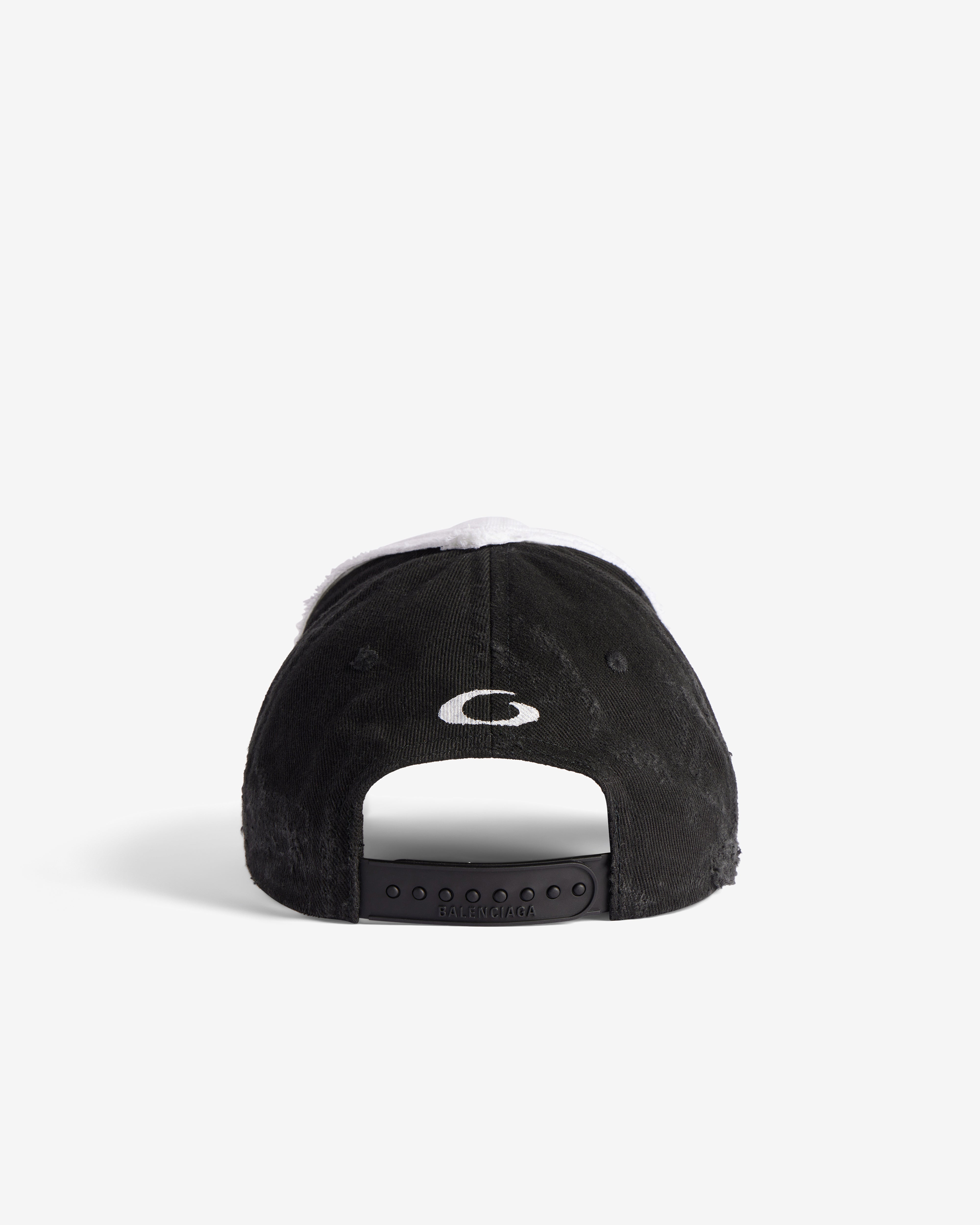Balenciaga: Women's Upcycled Cap (White/Black) | DSML E-SHOP