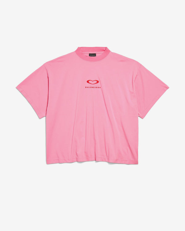 Balenciaga - QIXI 25 Cropped T-Shirt - (Faded Light Pink Vintage)