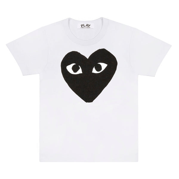 Play - Printed Black Heart T-Shirt - (Black)