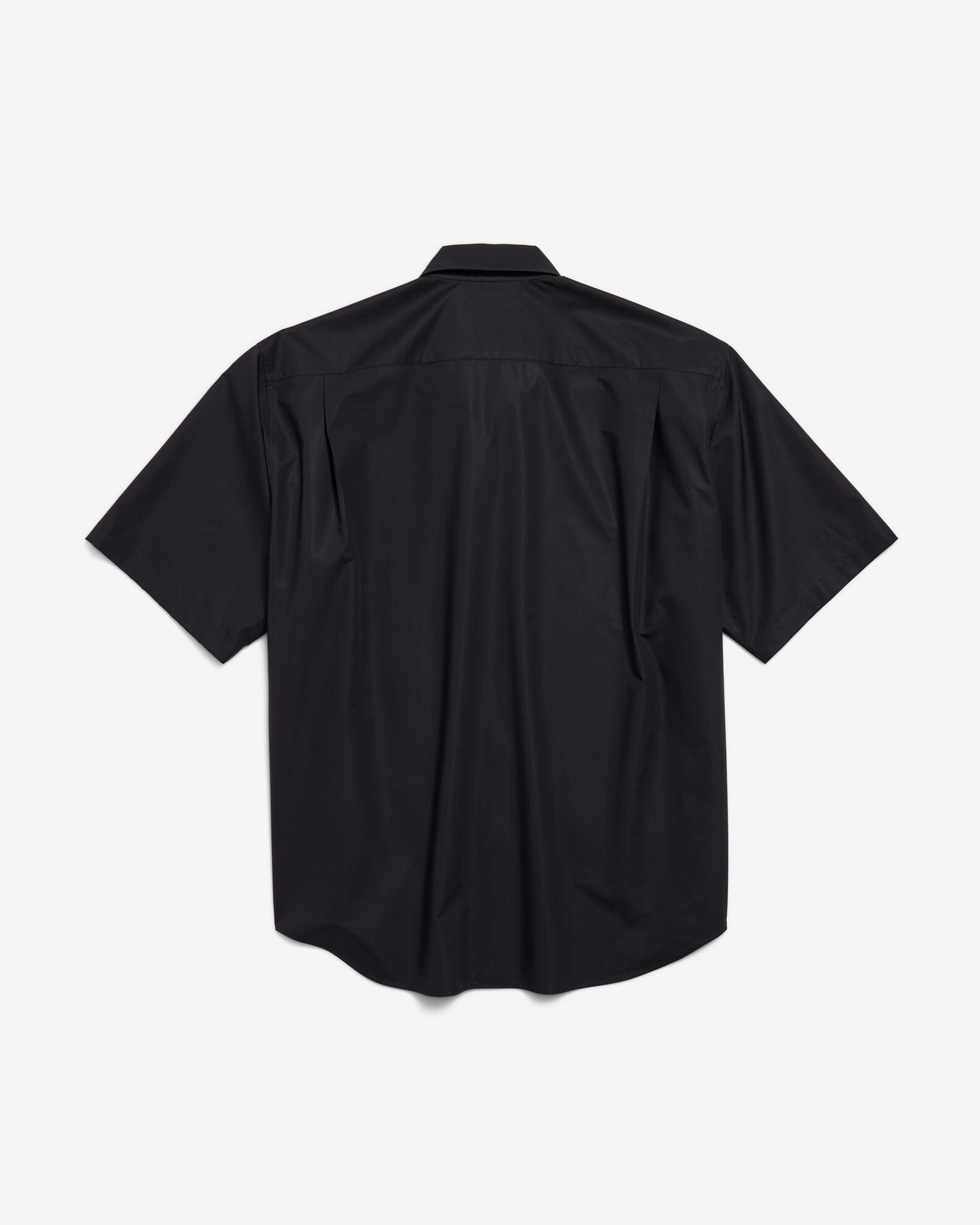 Balenciaga: QIXI 25 Large Fit Short Sleeve Shirt (Black