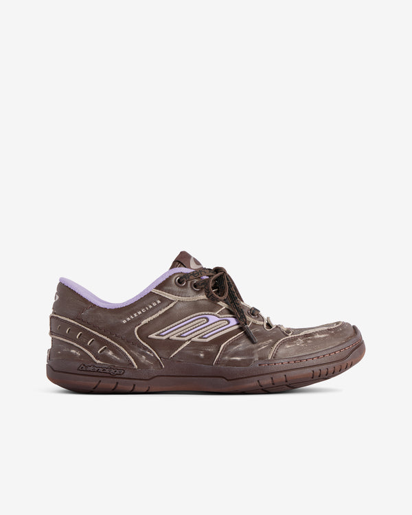 Balenciaga - Women’s Hamptons Medium Worn-out Trainers - (Brown/Lilac)