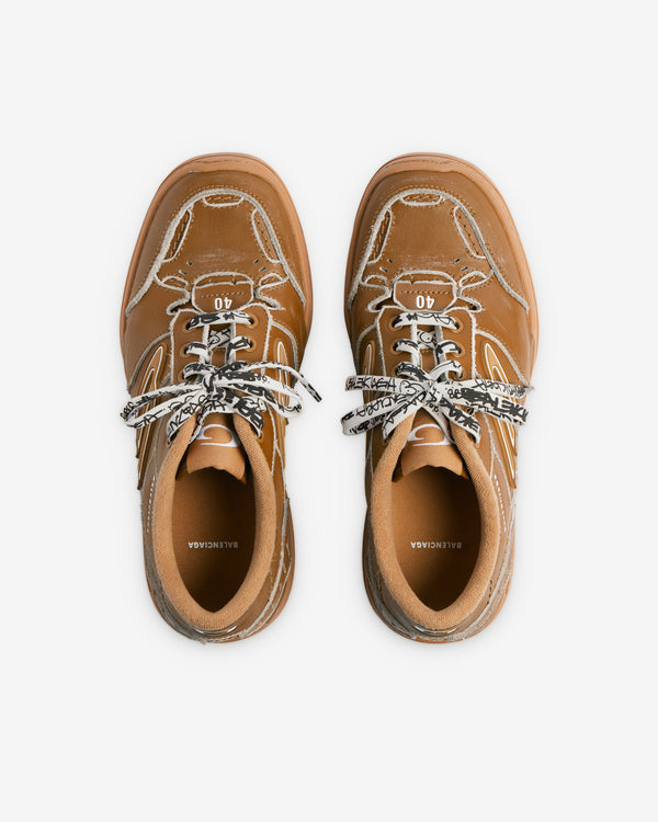Balenciaga  - Men's Hamptons Medium Worn-out Trainers - (Camel)