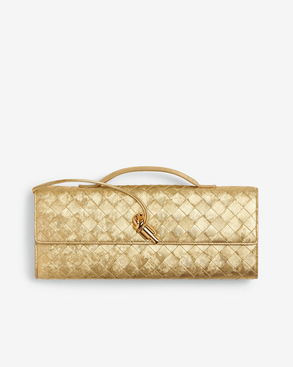 Bottega Veneta - Andiamo Clutch - (Gold)