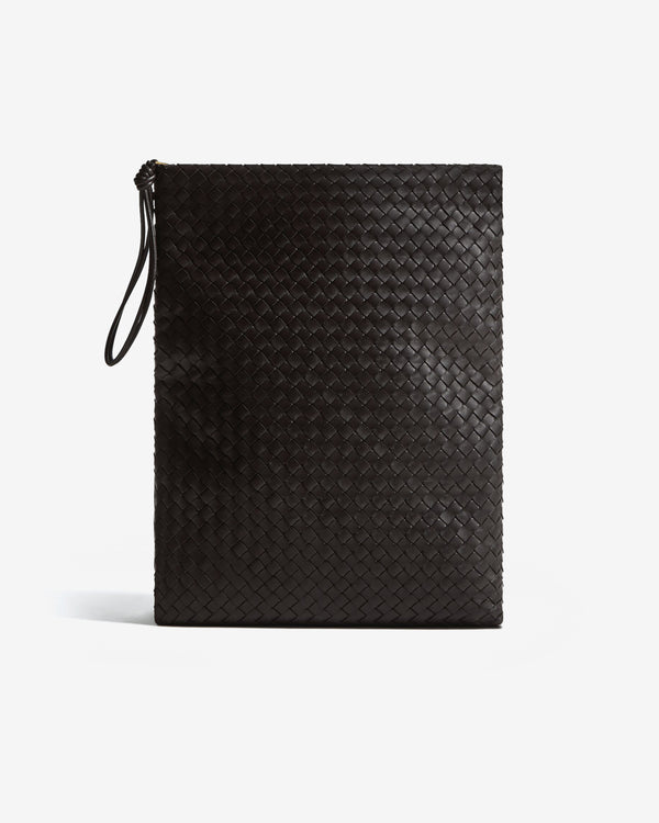 Bottega Veneta  - Women's Giornale Pouch - (Espresso)