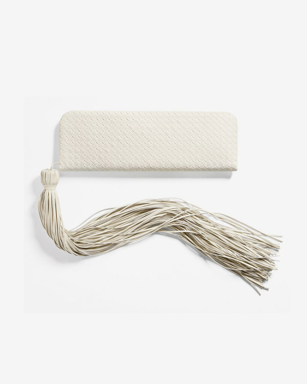 Bottega Veneta  - Women's Serata Clutch - (Alabaster)