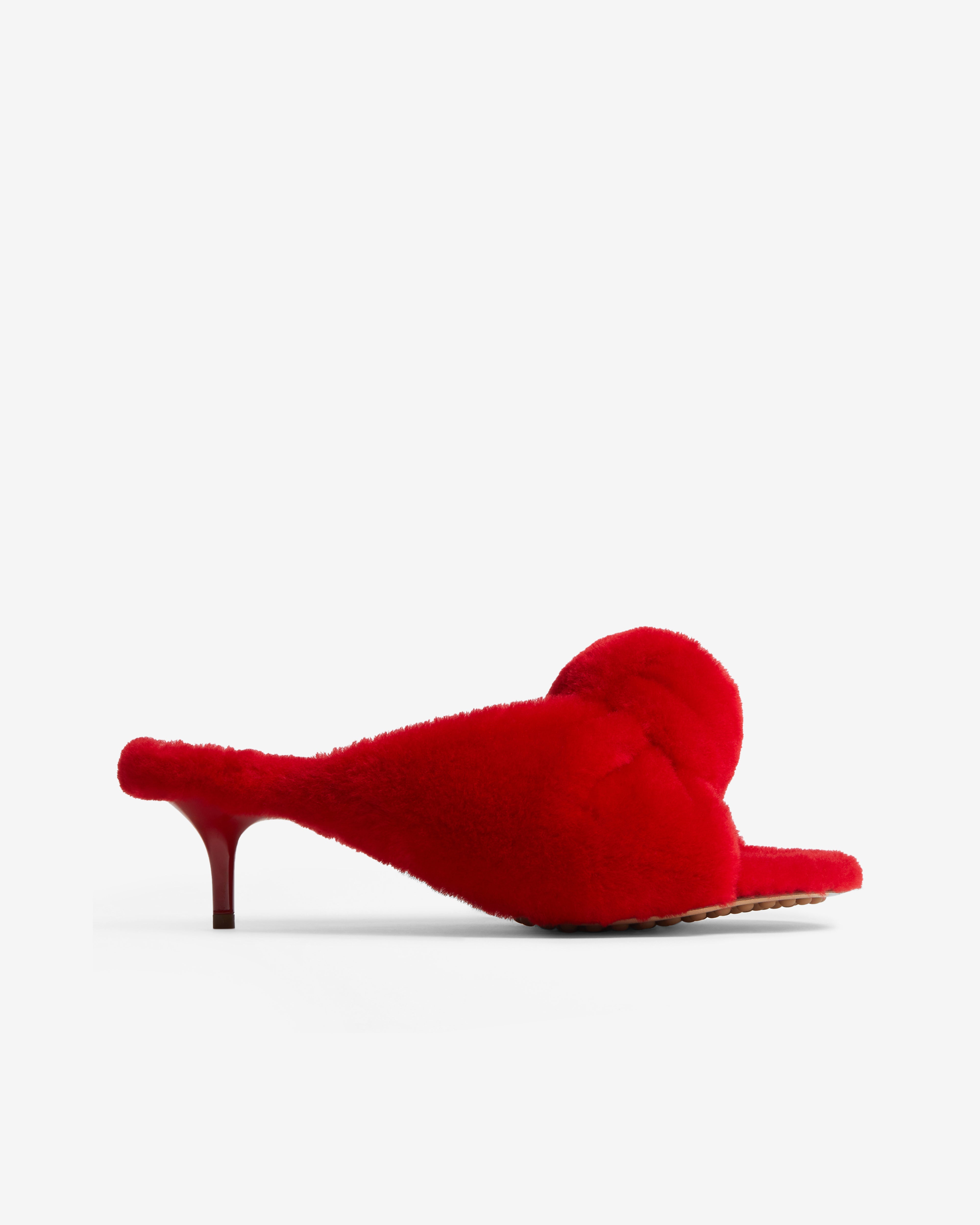 Bottega Veneta: Women's Cherry Mule (Cardinal) | Dover Street