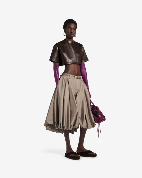 Balenciaga  - Women's Super Cropped Top - (Brown)