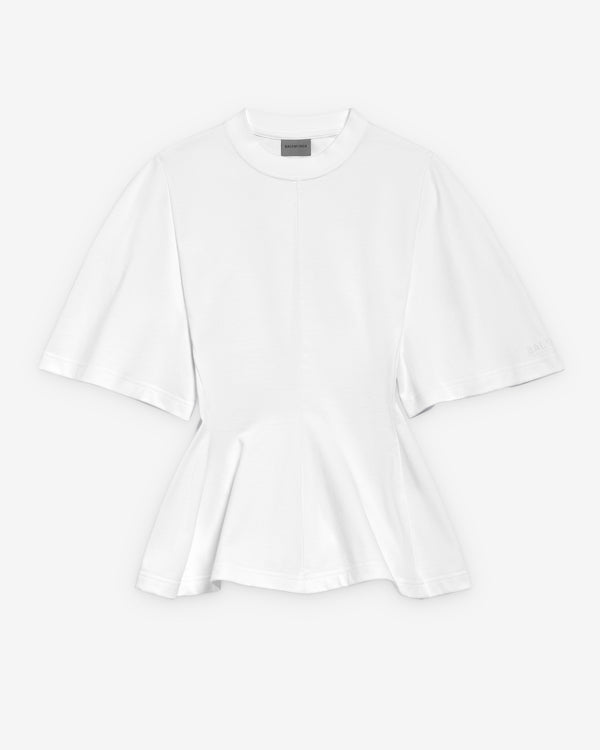 Balenciaga  - Women's Shaped T-Shirt - (White)