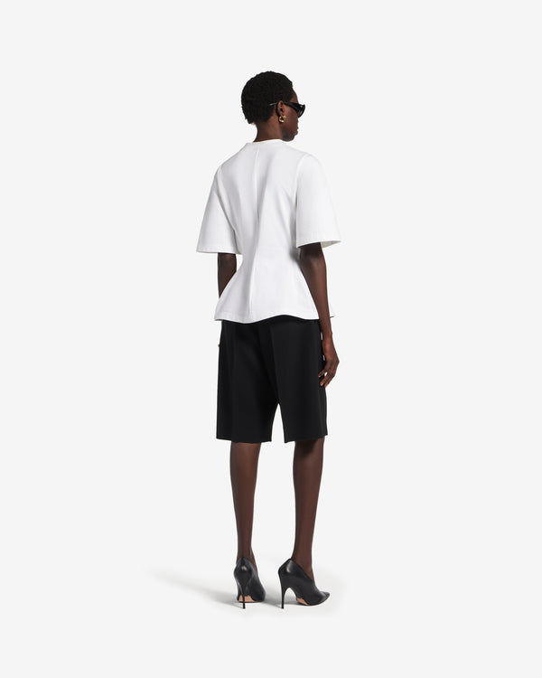 Balenciaga  - Women's Shaped T-Shirt - (White)