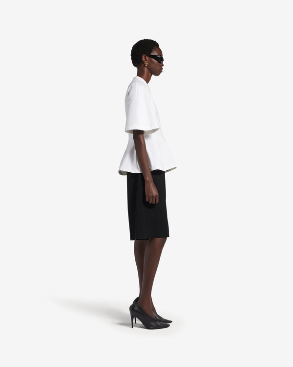 Balenciaga  - Women's Shaped T-Shirt - (White)