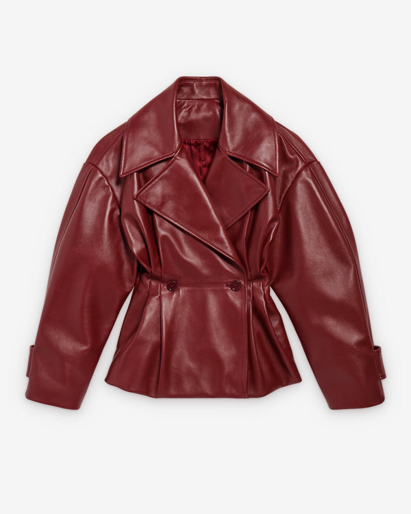 Balenciaga  - Women's Short Trench - (Burgundy)