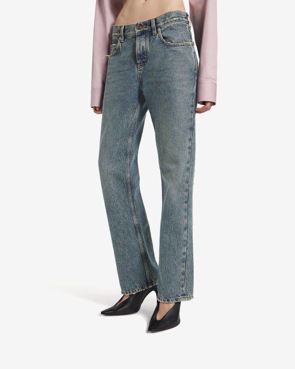 Balenciaga  - Women's Regular Fit Jeans - (Dirty Vintage Blue)