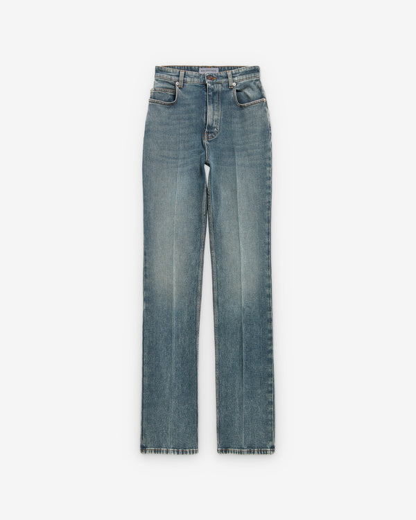 Balenciaga  - Women's High Waist Slim Jeans - (Dirty Vintage Blue)