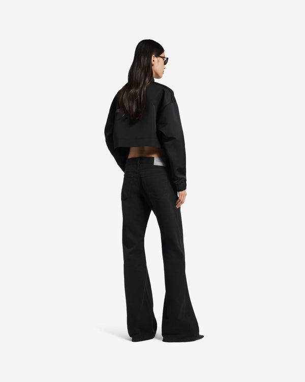 Balenciaga  - Women's Cropped Tracksuit Jacket - (Black)