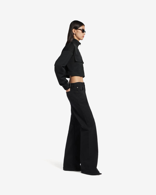 Balenciaga  - Women's Cropped Tracksuit Jacket - (Black)