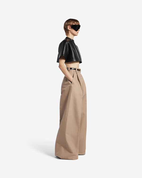 Balenciaga  - Women's High Waist Trousers - (Dune)
