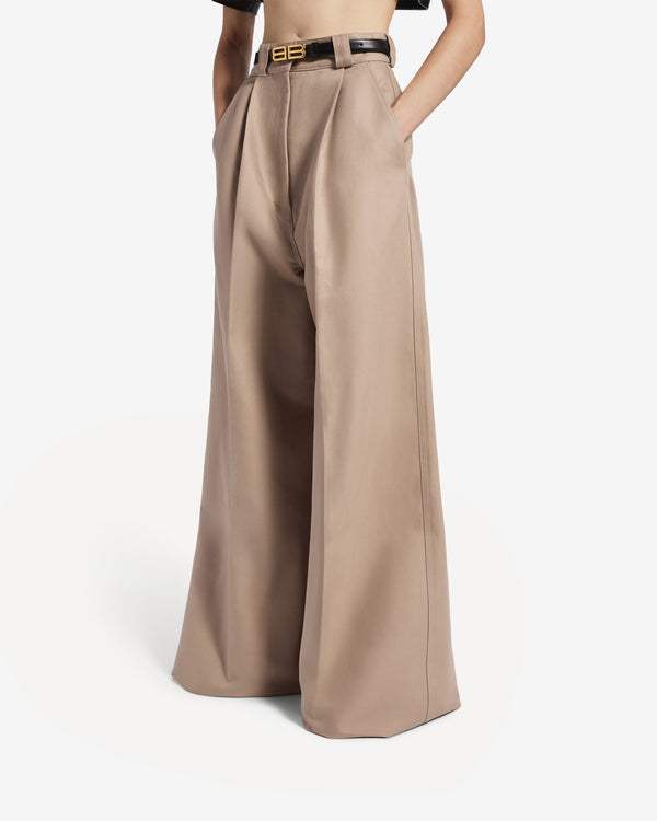 Balenciaga  - Women's High Waist Trousers - (Dune)