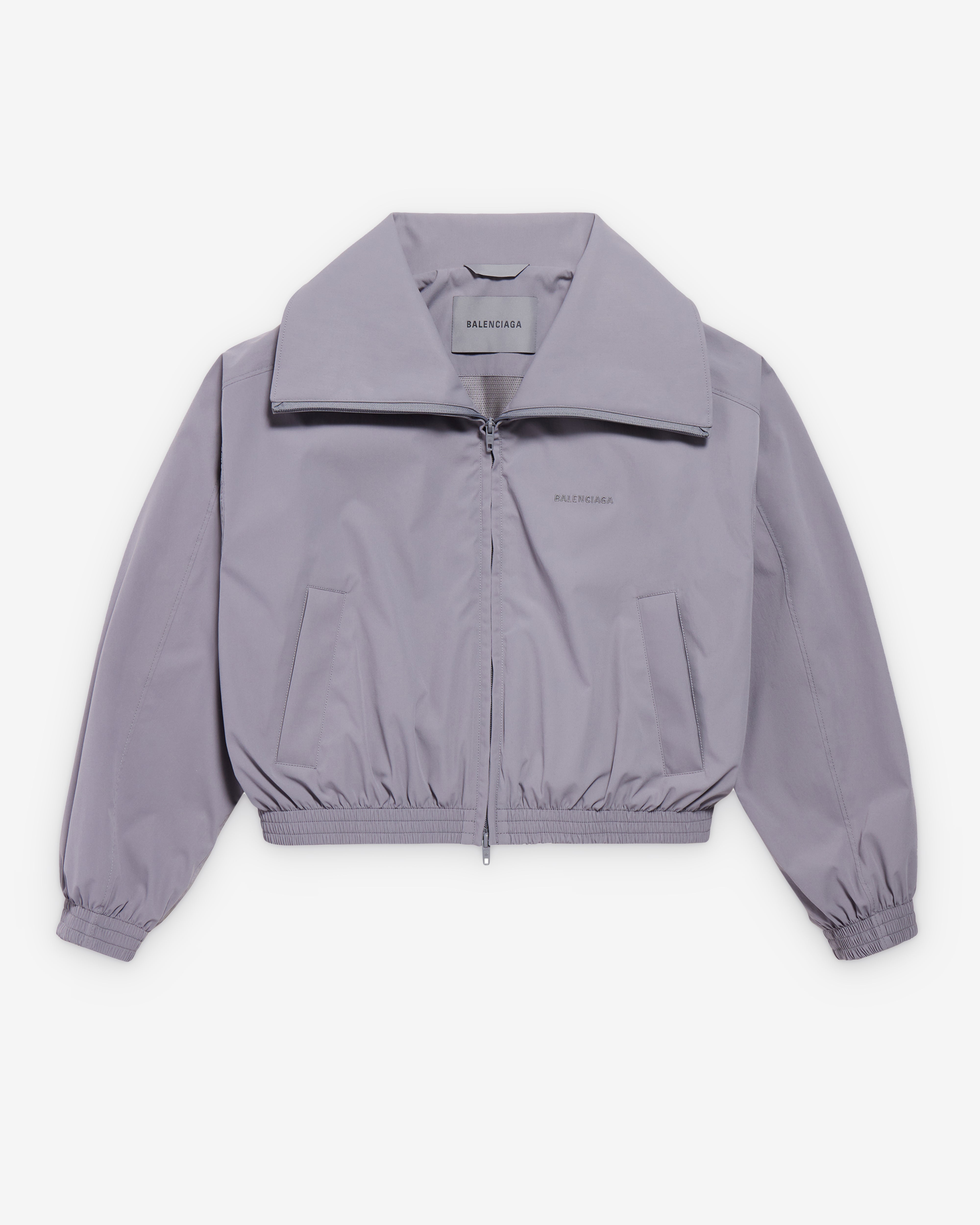 Balenciaga : Women's High Collar Tracksuit Jacket (Lilac) | Dover
