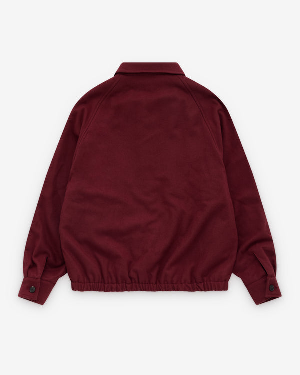 A.Presse - Men's Lightweight Cashmere Blouson - (Burgundy)