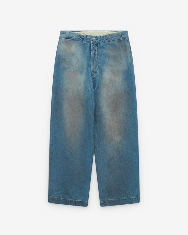 A.Presse - Men’s Vintage Washed Denim Work Pant - (Indigo)