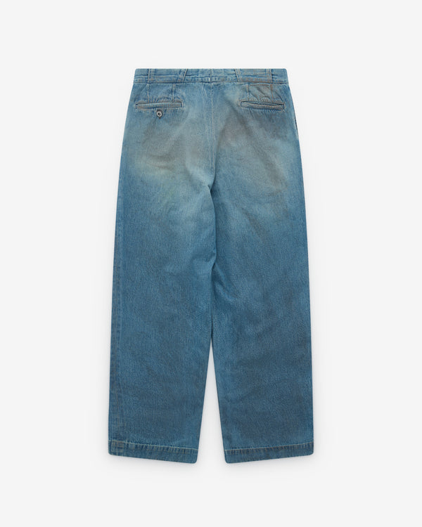 A.Presse - Men’s Vintage Washed Denim Work Pant - (Indigo)