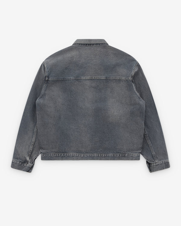 A.Presse - Men’s Vintage Gray Denim Jacket - (Gray)