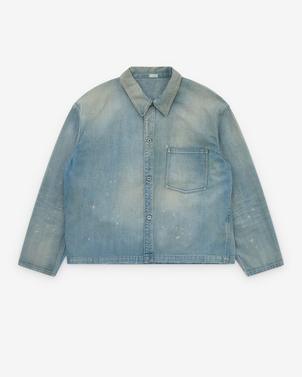 A.Presse - Men’s Vintage US Navy Denim Jacket - (Bleach Denim)