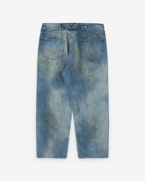 A.Presse - Men’s No.37 Washed Wide Denim Pants - (Indigo)