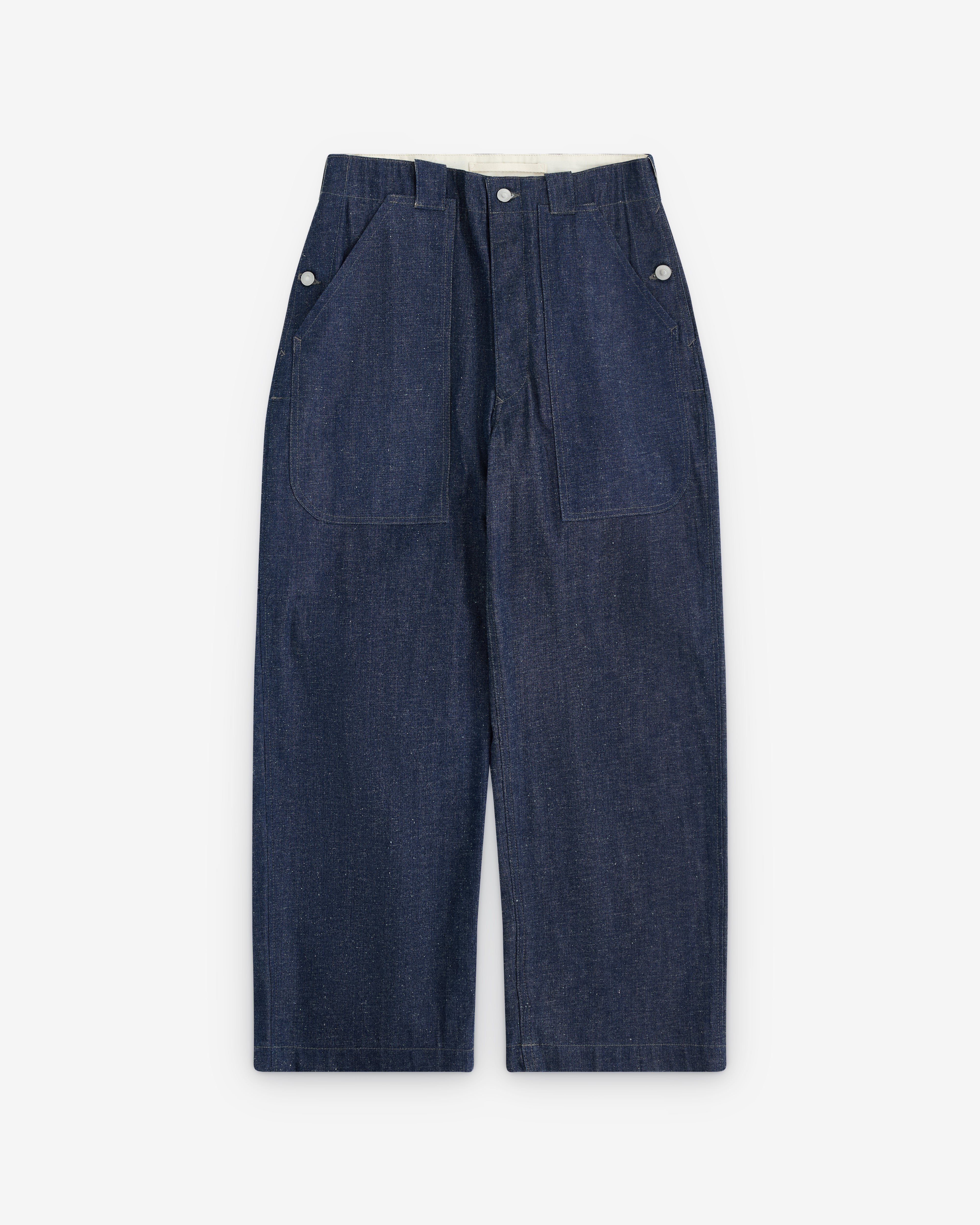 A.Presse: Men's Swiss Army Denim Work Trousers (Indigo) | Dover
