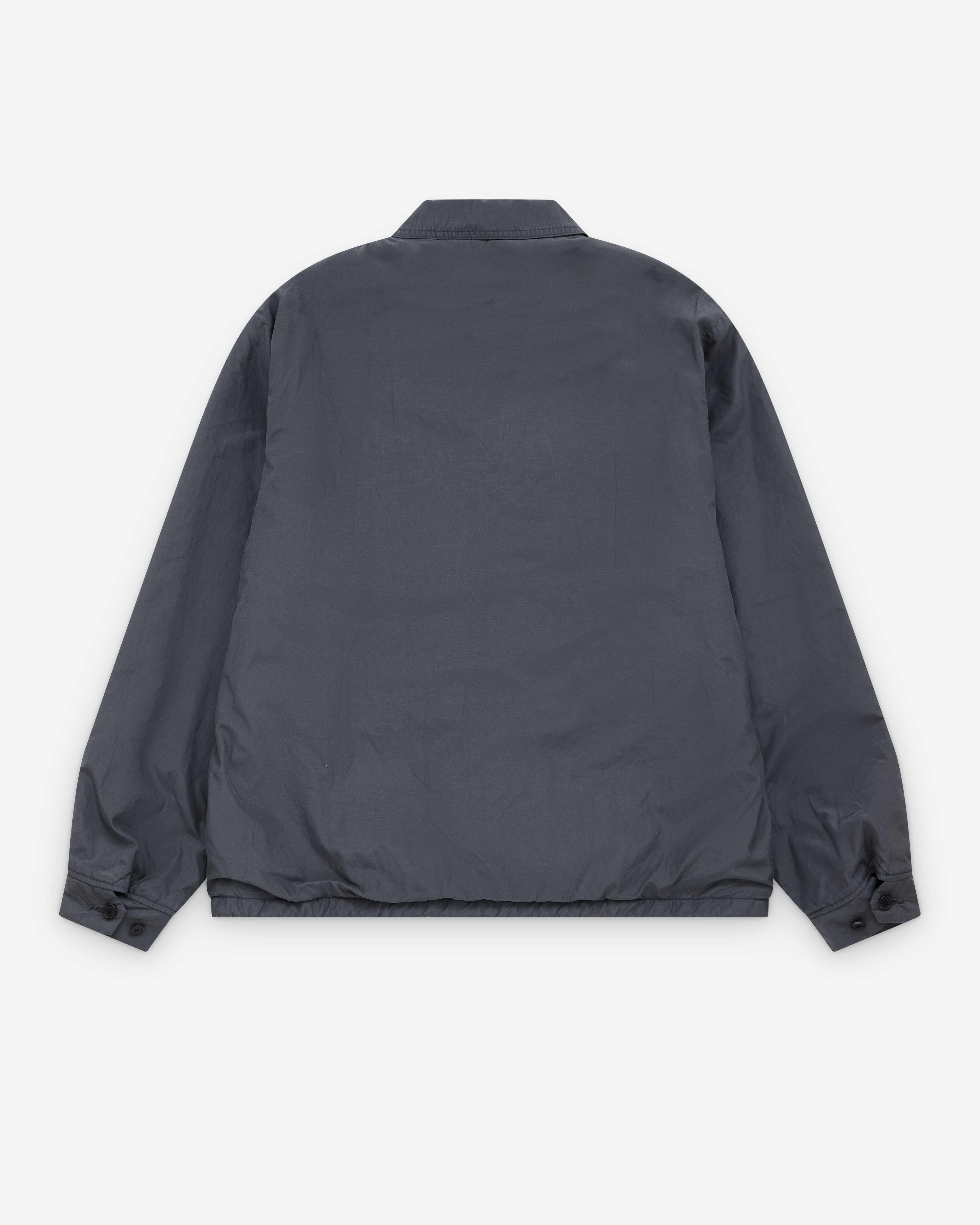 A.Presse: Men's Silk Taffeta Coach Jacket (Charcoal) | Dover