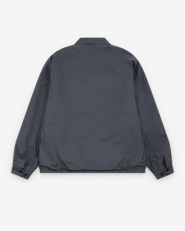 A.Presse - Men's Silk Taffeta Coach Jacket - (Charcoal)