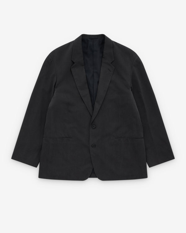 A.Presse - Men's Washed Silk Jacket - (Charcoal)