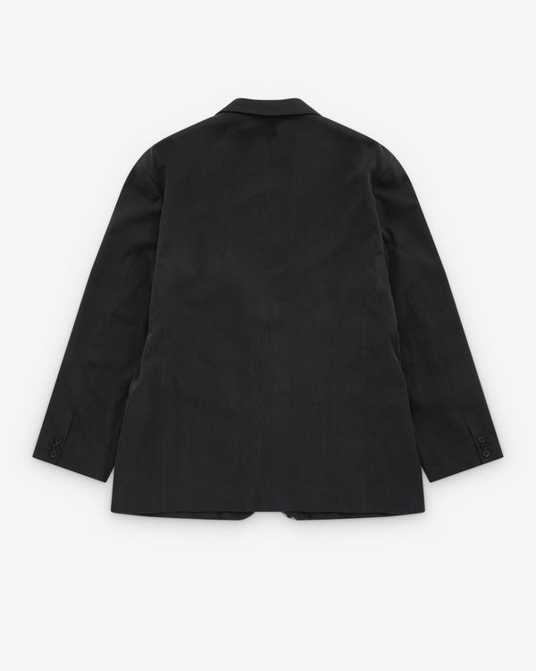 A.Presse - Men's Washed Silk Jacket - (Charcoal)