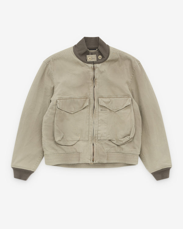 A.Presse - Men’s Vintage Us Navy Type G-8 Flight Jacket - (Greige)