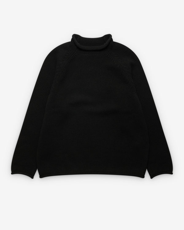A.Presse - Men's Roll Neck Sweater - (Black)