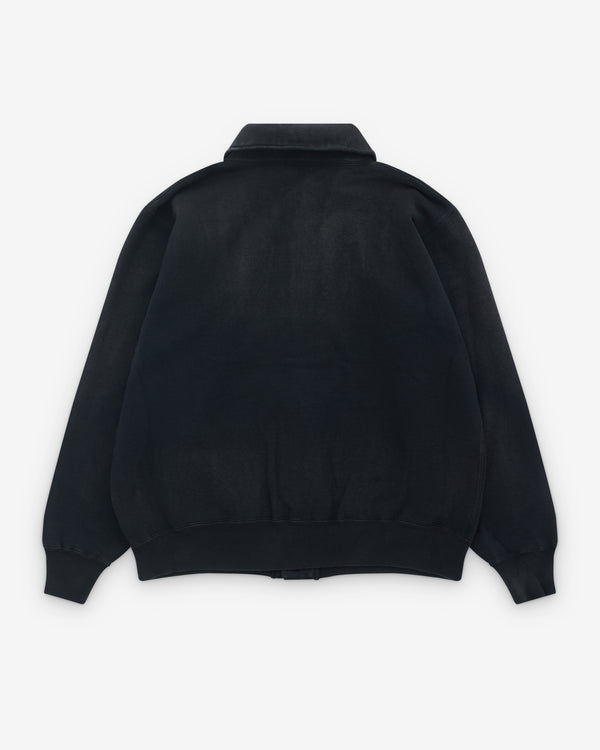A.Presse - Men’s Vintage Sweat Cardigan - (Black)