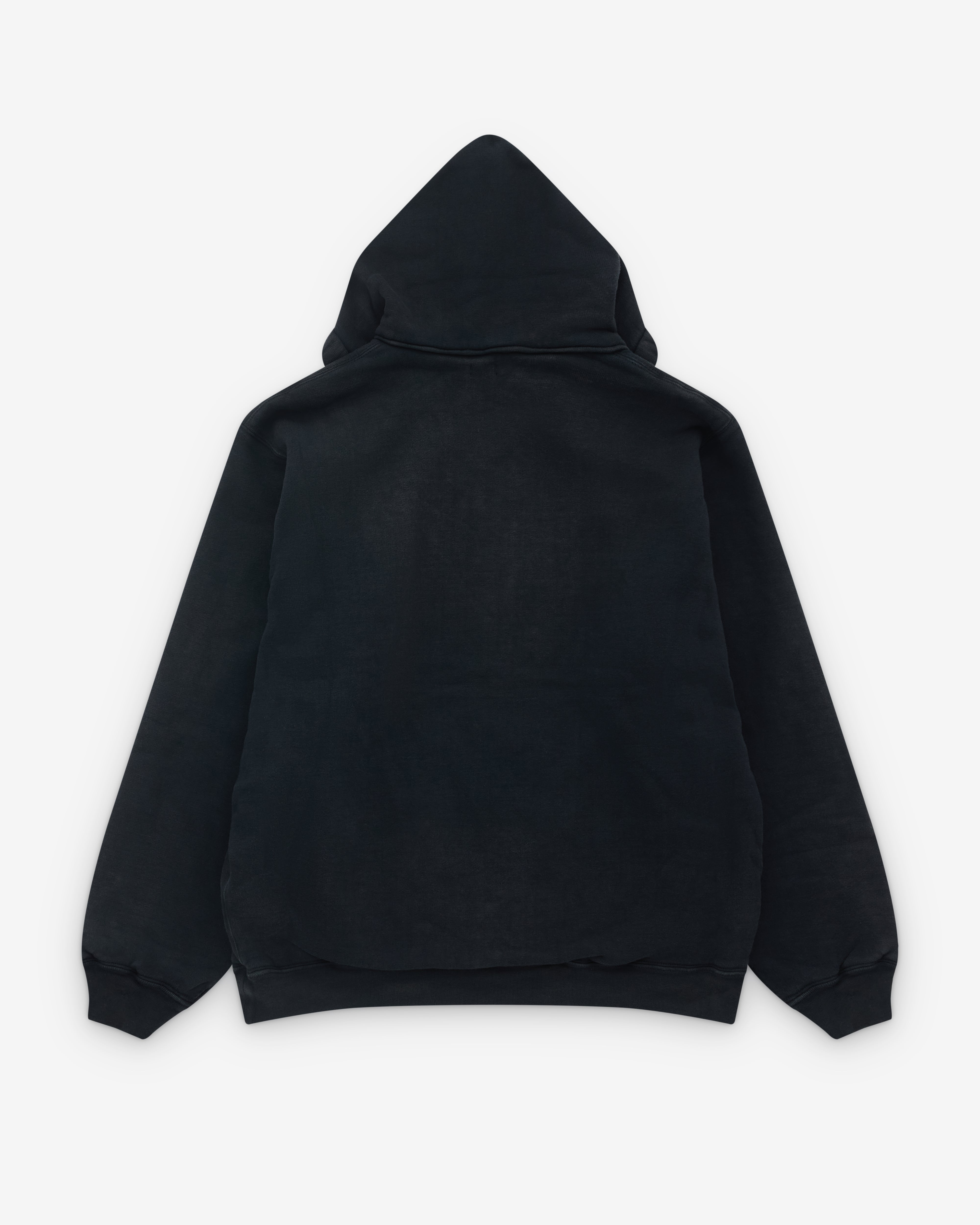A.Presse: Men's Vintage Attached Hood Sweat Parka (Black) | Dover